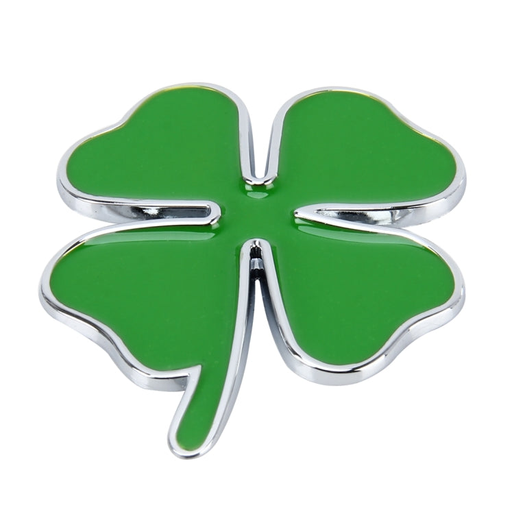 Adesivo Quadrifoglio Erba Fortuna per Auto 4x3,3 cm