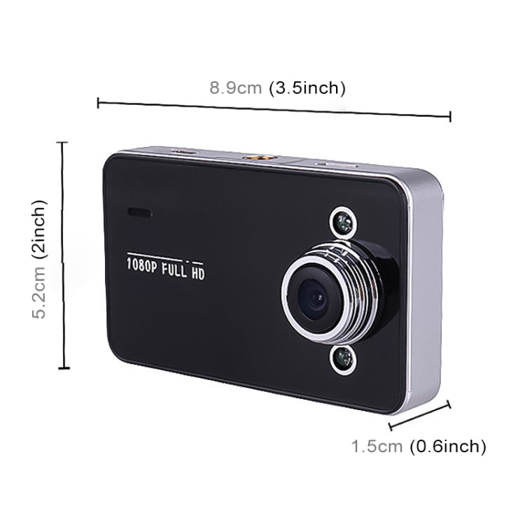 K6000 DVR auto video Full HD 720P grandangolare 2,3"