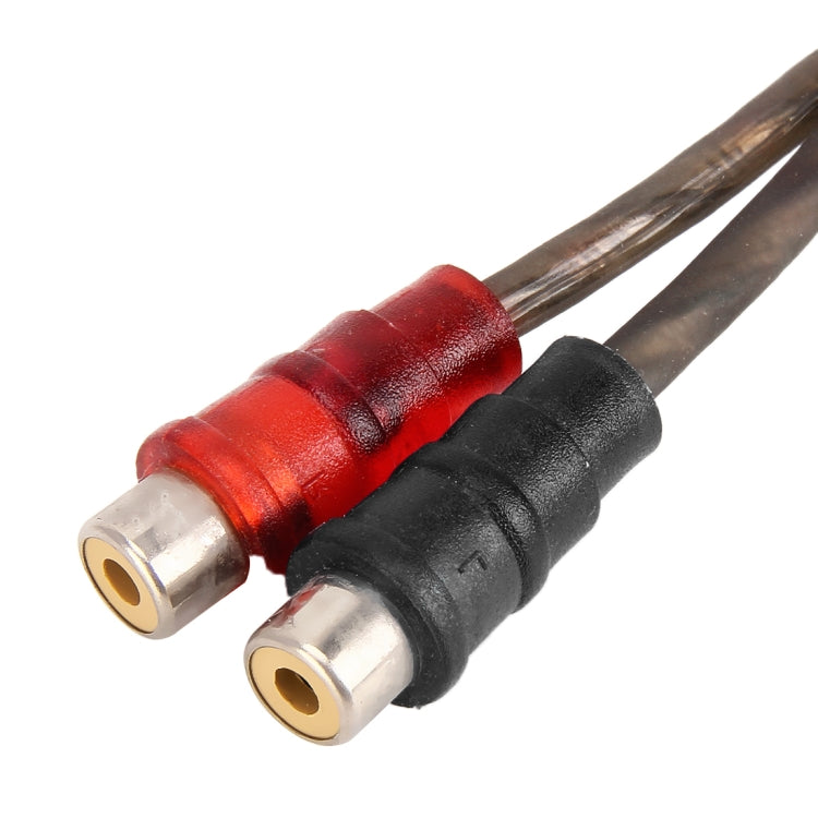 Cablaggio audio video auto 2 femmine a 1 maschio 26 cm
