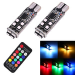 2 pezzi LED W5W 194 T10 multicolore 10 SMD 3535 DC 12V