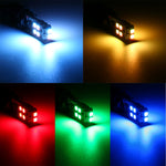 2 pezzi LED W5W 194 T10 multicolore 10 SMD 3535 DC 12V