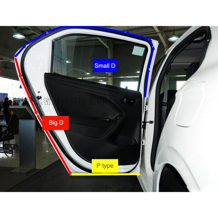 Striscia sigillante adesiva a D per auto 100 m