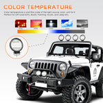 Faretto LED rotondo 15W 4 pollici luce bianca auto SUV
