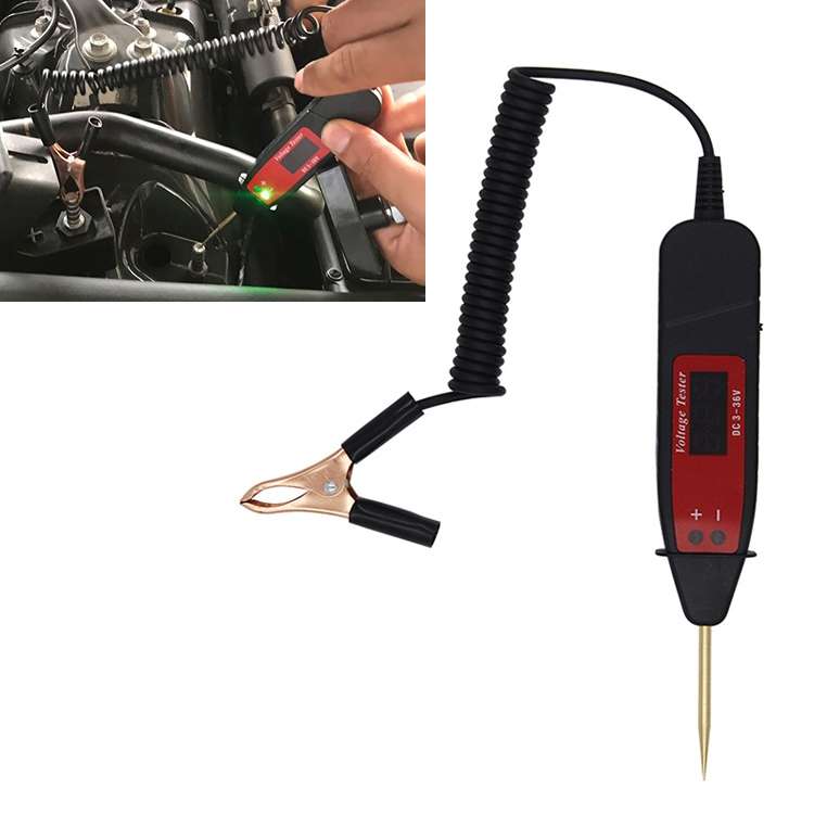 Tester di tensione digitale 2 in 1 per auto