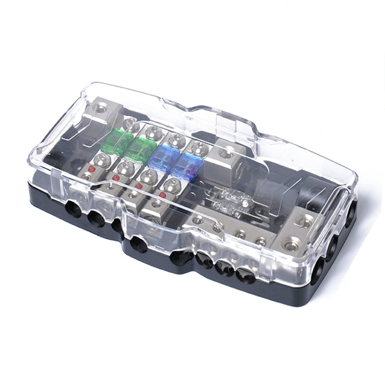 Blocco fusibili auto a 4 vie con LED e fusibili da 30A a 80A - immagine 2