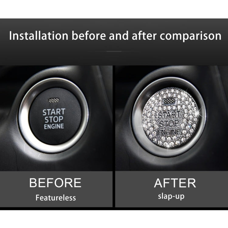 Adesivo decorativo per pulsante avvio motore Mazda