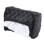 Borsa porta fazzoletti in pelle per auto 16x11 cm