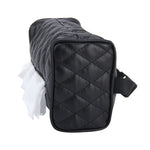 Borsa porta fazzoletti in pelle per auto 16x11 cm