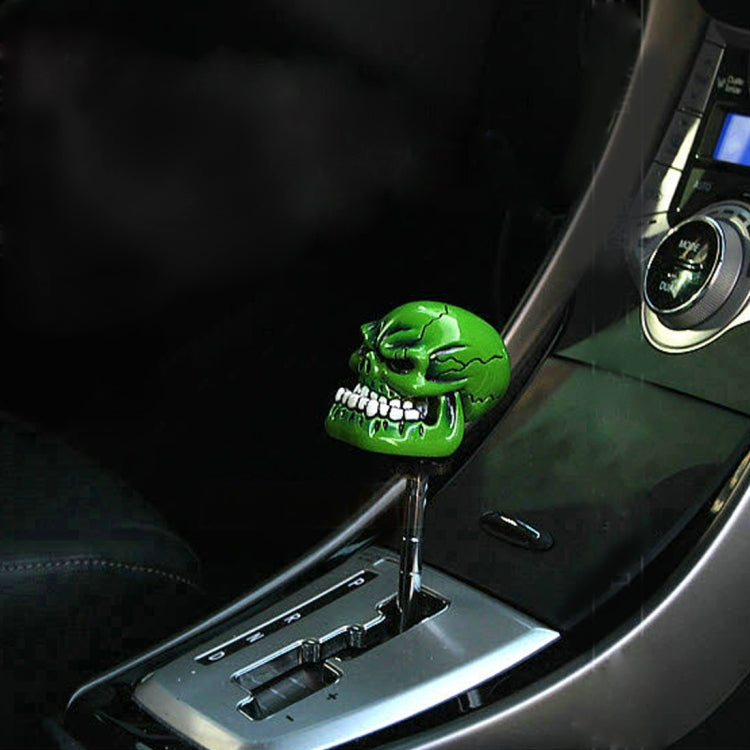 Pomello cambio auto testa di teschio in ABS universale