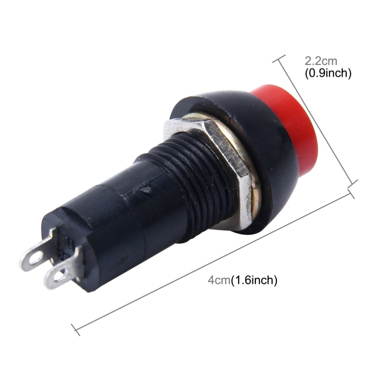 Pulsante ON-OFF con cappuccio rotondo 2 pin universale auto
