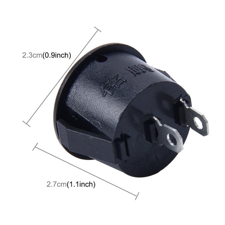 Interruttori auto universali a pulsante OFF-ON 2 pin