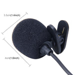 Microfono auto cablato con clip e jack 3,5 mm cavo 2,1 m