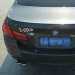 Adesivo in metallo brillante a forma VIP per auto 18x11 cm