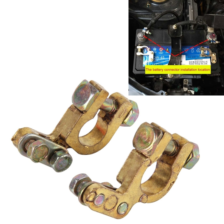 Connettori terminali batteria auto in ottone 1,2 cm
