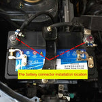 Connettori terminali batteria auto in ottone 1,2 cm