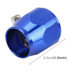 Adattatore AN8 in alluminio per tubi intrecciati blu