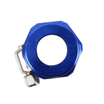Adattatore AN8 in alluminio per tubi intrecciati blu