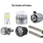 Faro LED 9007 18W 1800LM 6000K IP68 per auto DC 9-36V
