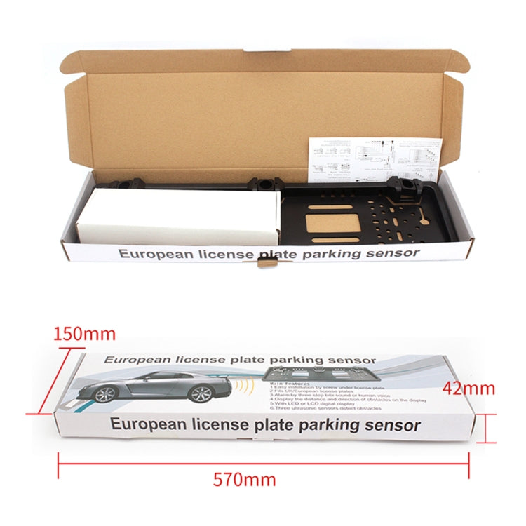 Sensori parcheggio auto PZ300L con 3 rilevatori radar