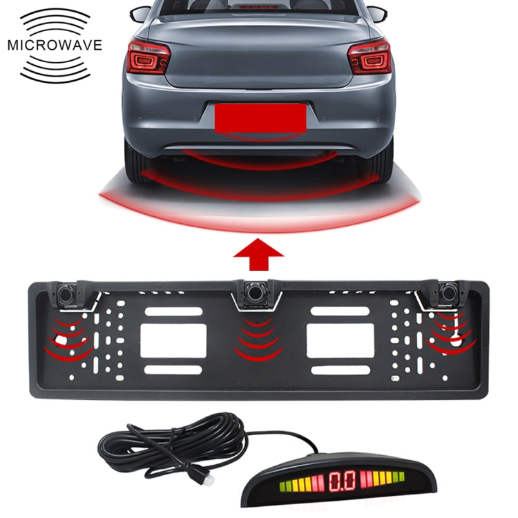 Sensori parcheggio auto PZ300L con 3 rilevatori radar