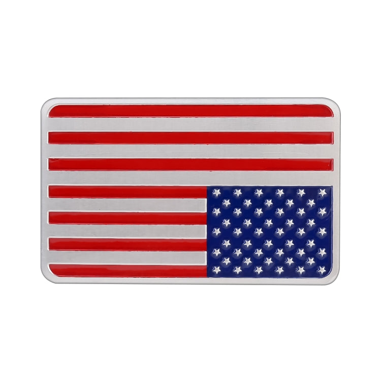 Adesivo decorativo auto bandiera USA in alluminio 10x8 cm - immagine 2