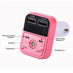 Trasmettitore FM Bluetooth doppia USB per auto con vivavoce