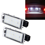 Luce targa LED 2 pezzi per Renault Clio 3, Laguna, Megane