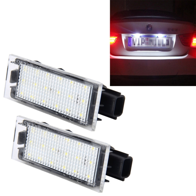 Luce targa LED 2 pezzi per Renault Clio 3, Laguna, Megane