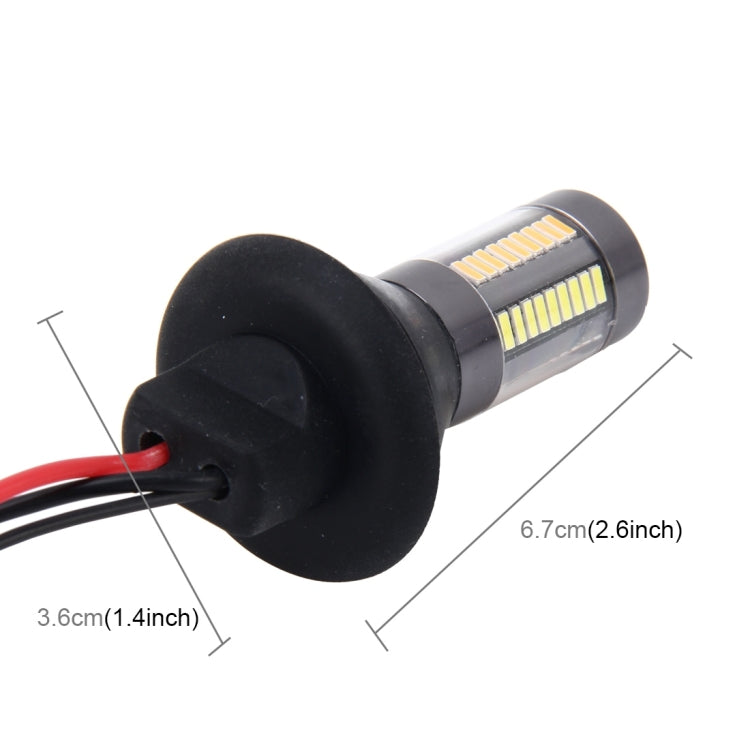 Lampadina 1156 BA15S 5W 66LED SMD luce bianca e gialla