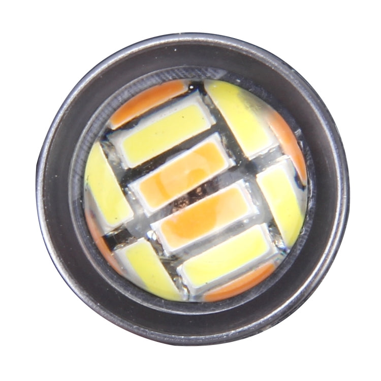 Lampadina 1156 BA15S 5W 66LED SMD luce bianca e gialla