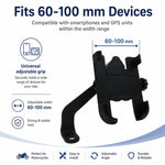 Staffa in lega di alluminio per telefono moto 60-100 mm
