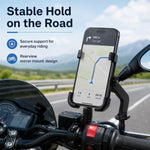 Staffa in lega di alluminio per telefono moto 60-100 mm