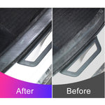 Adesivo decorativo per soglia portiera auto 7 cm x 3 m nero
