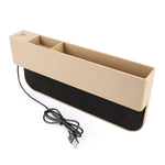 Scatola portaoggetti laterale auto con 2 porte USB