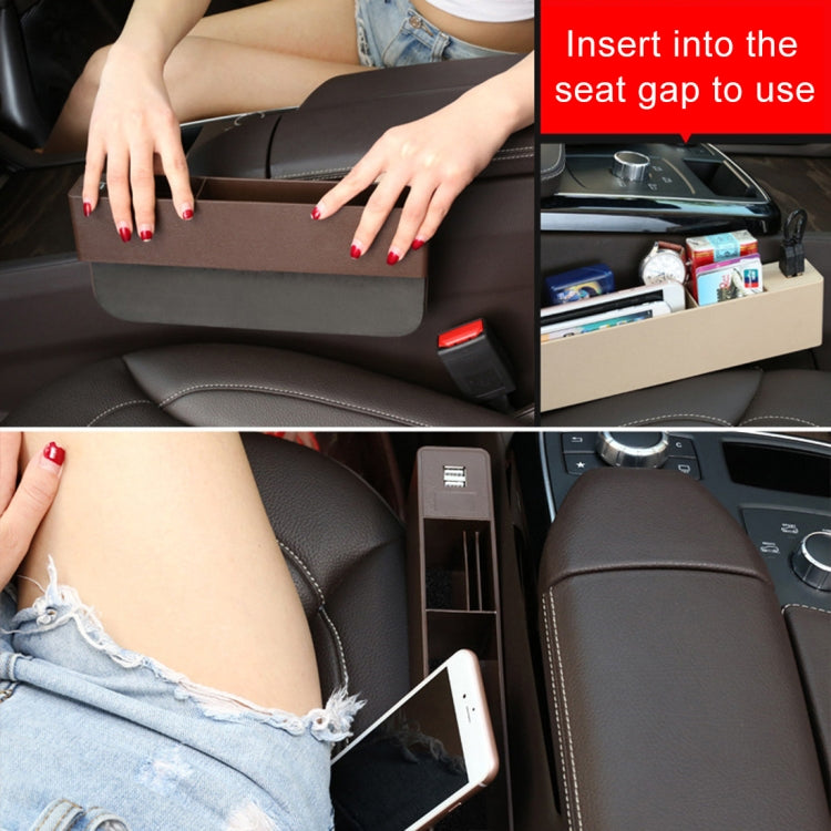 Scatola portaoggetti laterale auto con 2 porte USB