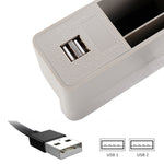 Scatola portaoggetti laterale auto con 2 porte USB