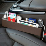 Scatola portaoggetti laterale auto con 2 porte USB
