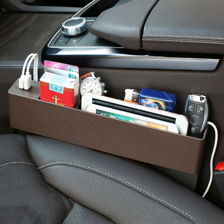 Scatola portaoggetti laterale auto con 2 porte USB