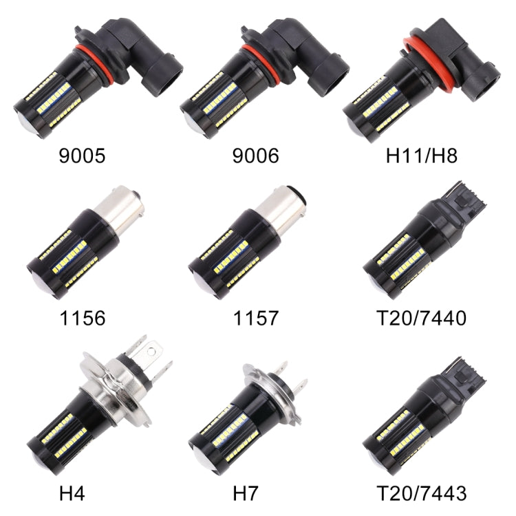 Lampade fendinebbia H7 6000K 66 LED SMD 8,2W DC9-16V