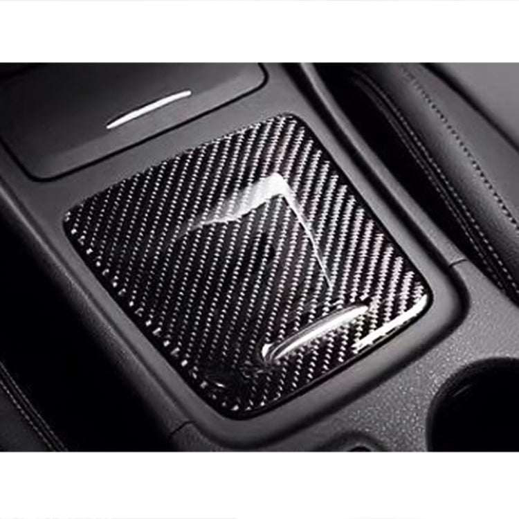 Adesivo decorativo pannello portaoggetti fibra carbonio Mercedes-
