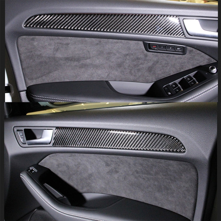 4 adesivi fibra di carbonio per pannello porta Audi A4L A5 Q5