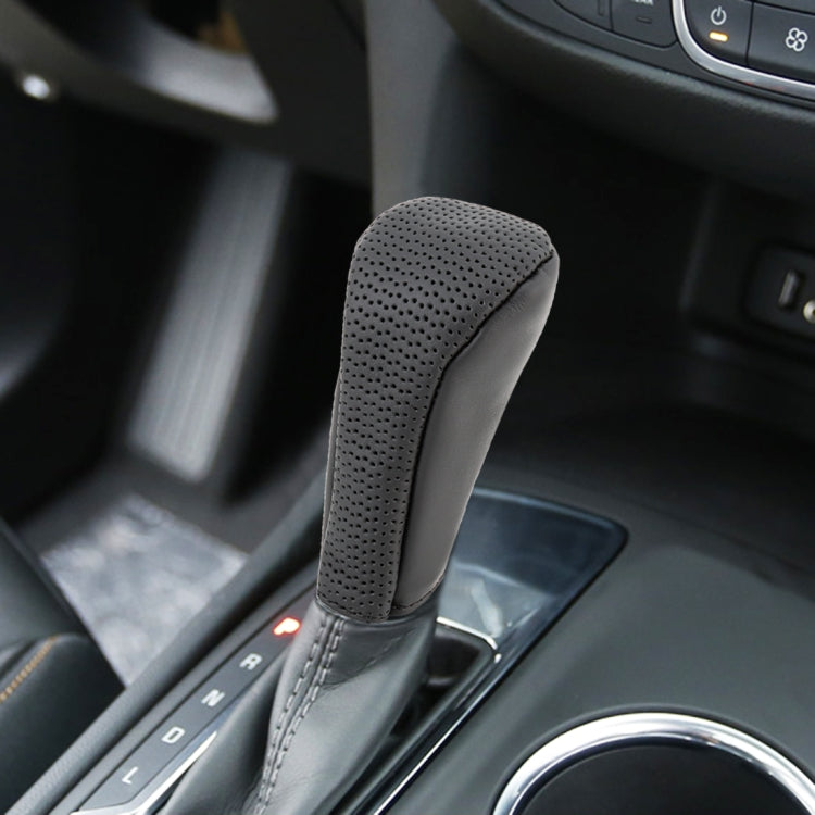 Copri pomello cambio auto in pelle traspirante universale