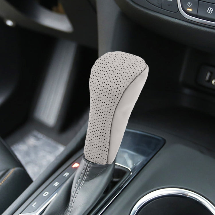 Copri pomello cambio auto in pelle traspirante universale