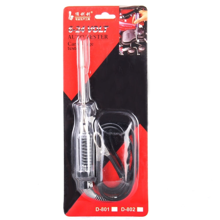 Tester circuito tensione auto 6-24V con sonda 1 metro