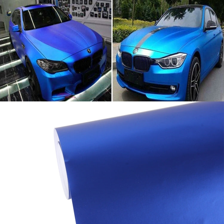 Pellicola adesiva auto blu ghiaccio metallizzato 1.5x0.5m