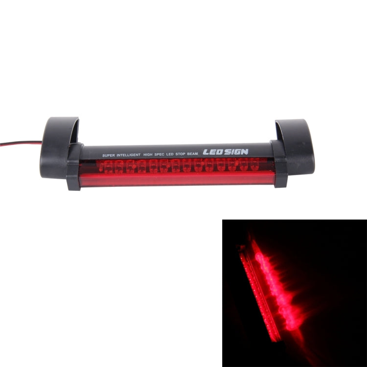 Terza luce freno auto LED rossa 14 LED 12V 80 cm