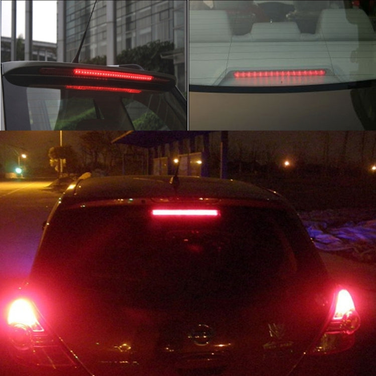 Terza luce freno auto LED rossa 14 LED 12V 80 cm