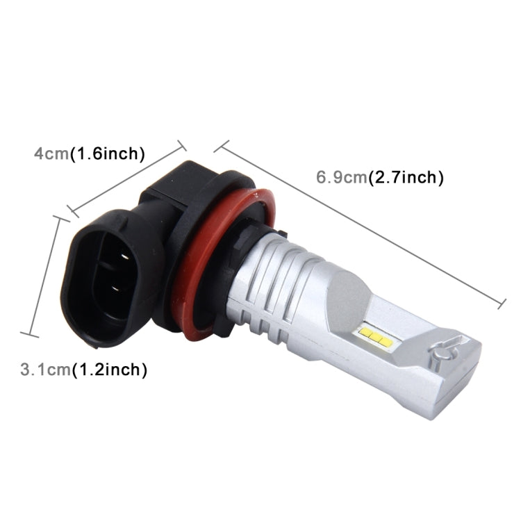 Fendinebbia auto H8/H11 60W 900LM 6000K 12V DC