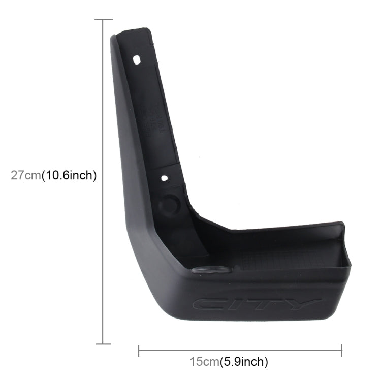Parafanghi paraspruzzi in PVC per Honda City 2015-2020