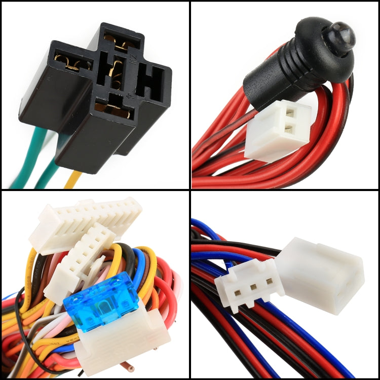 Sistema di allarme auto con due telecomandi DC 12V